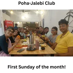 O bhiya! The first Sunday of the month means it's time for the Poha-Jalebi Club. We gather for breakfast, play games, and share stories, creating a real sense of belonging.