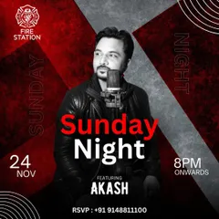 End your weekend on a high note. Join us this Sunday night for a soulful live performance by Akash.