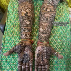 My goal is for you to master full bridal mehandi. This is the kind of intricate, full-coverage work you will be able to create after completing my one-month professional course.