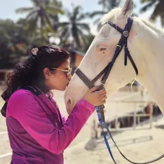 The bond between humans and horses is something special. We see these quiet, happy moments all the time, and it's the reason we do what we do.