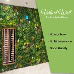 This vertical wall shows how you can bring the art of vertical living indoors. The installation has a natural look, requires no maintenance, and is made from good quality materials that last.