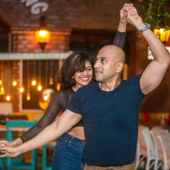 This is what a perfect dance connection looks like. It's moments like these that make our social dancing nights in Bangalore so special.