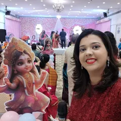 The decor details for a Radha and Krishna themed baby shower. Themed events are so much fun and allow for a lot of creativity.