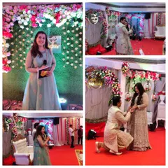 A collage from a beautiful ring ceremony I hosted. From the grand proposal to fun couple games, I love being part of these milestone moments.