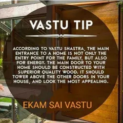 The main entrance is the primary entry point for energy into your home. This Vastu tip explains that the main door should be the most appealing and grandest in the house, ideally made of superior quality wood, to attract positive cosmic energy.