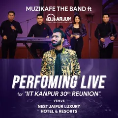 Performing for the IIT Kanpur 30th Reunion at a luxury resort in Jaipur. Alumni events are a specialty, and I know the tracks that connect with every generation.