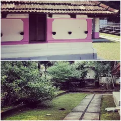 The serene atmosphere of a temple in Thrissur, a space that inspires our devotional performances.