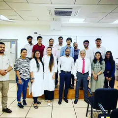Continuous learning is essential. Here I am with my LLM batch and Dr. Paleri, former director of the Indian Coast Guard, during my studies in Maritime Law at Rashtriya Raksha University.