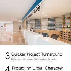 A key advantage of adaptive reuse is a quicker project turnaround, which translates to faster access to care for the community. Furthermore, this method protects the urban character of a neighborhood, preserving its past while enabling a healthier future.