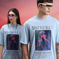 For this Metaverse-themed shoot with Highlander, I focused on creating a futuristic, cyberpunk vibe. The styling uses oversized graphic tees and sleek, sci-fi inspired eyewear to build a distinct, gender-neutral look for a modern audience.