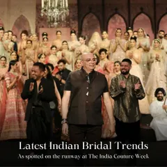 An overview of the latest Indian bridal trends spotted on the runway at India Couture Week. I distill the key themes from top designer shows to help you stay ahead of the curve.