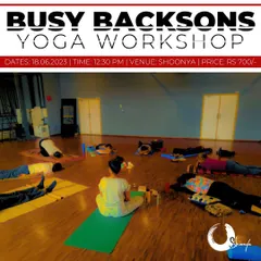 This was from my "Busy Backsons" workshop at Shoonya, a space dedicated to helping us slow down. The session focused on deep rest and releasing the tension that comes from our busy, ambition-filled lives.