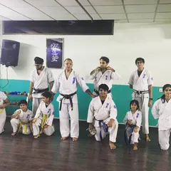 A successful Kyu test for our students. It is a proud moment to see karateka of all ages, from yellow to black belts, progressing together.