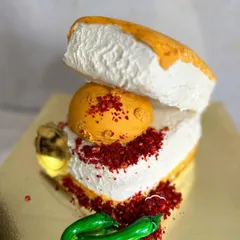 Another angle of the Vada Pav cake. This was so much fun to create!