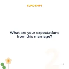 Question 1: "What are your expectations from this marriage?" This helps you understand what your partner envisions for your shared future and ensures your goals align.