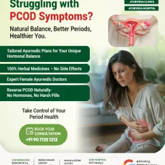 We offer a natural and effective path to manage Polycystic Ovarian Disease (PCOD). This visual represents our commitment to women's health, using 100% herbal medicines and tailored plans from expert female doctors to reverse PCOD naturally, without harsh pills or hormones.