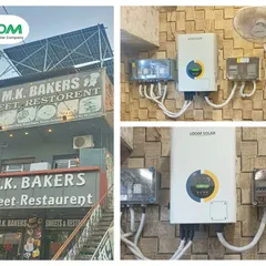 We helped M.K. Bakers in Sultanpur take control of their high electricity costs by installing this 20kW On-Grid Solar System. This setup powers their kitchen equipment, refrigeration, and lighting, ensuring their business runs on clean, cost-effective energy without interruption.