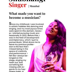 An excerpt from my interview with UNMAI magazine, where I talk about what made me want to become a professional musician. I felt like I always belonged on the stage.