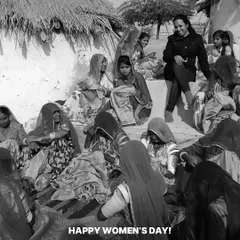 Happy Women's Day from our community of artisans. Here, women gather at one of our centers, sharing stories and skills as they work, creating a powerful network of support and empowerment.