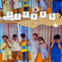 It's not just parties. Our Sip & Paint workshops are a huge hit during summer camps, where little artists get to be creative while enjoying fun drinks. It's a perfect example of our play-based learning activities.