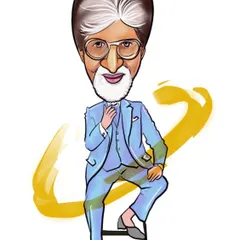 My take on the legendary Amitabh Bachchan. This full-body caricature showcases my colorful and expressive style, aiming to capture his iconic personality and flair.