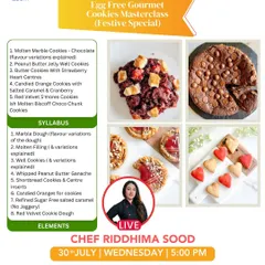 My Egg-Free Gourmet Cookies masterclass is perfect for the festive season. I teach you how to make a variety of cookies, including Molten Marble, Peanut Butter Jelly Well, and Red Velvet S'mores.