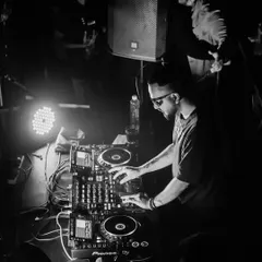 At the console during a Bolly-Tech and Techno night at The Fixx. These nights are all about darker, driving beats mixed with familiar desi hooks.