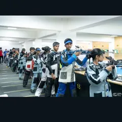 This is what a typical day on the range looks like. Our athletes, fully equipped in professional shooting gear, engage in disciplined practice sessions, preparing for state, national, and international competitions.