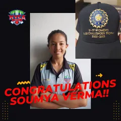 The India U-19 Challenger Trophy cap is a symbol of immense hard work. Congratulations to Soumya Verma on her selection. We are thrilled to see her rise through the ranks of women's cricket.