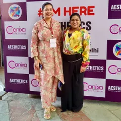 My team and I at the Aesthetics Delhi conference. Continuous learning and collaboration with fellow experts is key to bringing you the latest and most effective treatments.
