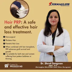 Dr. Shruti Sangwan, M.B.B.S, M.D. We developed our Hair PRP treatments to be a safe and effective non-surgical option for patients struggling with hair thinning and pattern baldness.