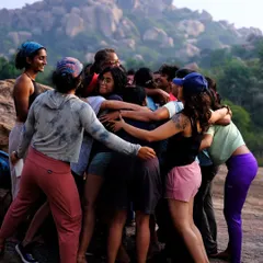 And that's a wrap on another incredible event! This group hug says it all. You come for the climb, but you stay for the friendships and the feeling of belonging to a true sisterhood.