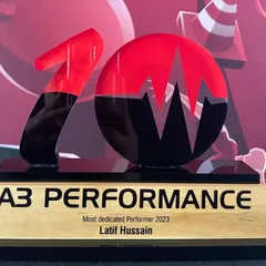 The "Most Dedicated Performer 2023" award. This goes to the client who shows up, works hard, and embodies the A3 spirit.