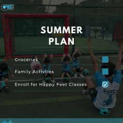 Planning your child's summer? Don't forget to add Happy Feet classes to your to do list! It's the perfect plan for a fun and active vacation.