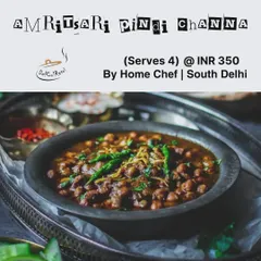 Our Amritsari Pindi Channa, a flavorful and spicy chickpea curry cooked in the traditional Punjabi style. It's a hearty and satisfying dish.