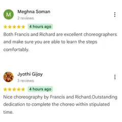 More positive reviews from the Canara Bank team. I'm so glad they were happy with the choreography and the experience.