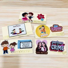 A collection of my handmade Rakhi envelopes, designed with cute and quirky illustrations. These are perfect for presenting cash or a small gift to siblings, especially for kids and teenagers.