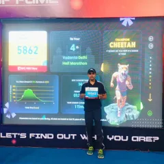 As an athlete, I practice what I preach. This is my result from the Vedanta Delhi Half Marathon, a reminder that dedication and hard work pay off. I bring this same competitive spirit to my clients' training.
