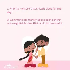 Here are two practical tips for navigating festivals: prioritize your sadhana (Kriya) to stay centered, and communicate frankly about each other's non-negotiable checklists to plan the holidays with ease.