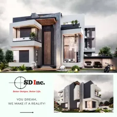 A 3D visualization of a contemporary luxury villa, showcasing my approach to modern architecture. The design incorporates clean lines, large windows, and a dynamic interplay of materials to create a statement home.
