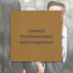 A strong first impression conveys professionalism and competence. Your appearance, behavior, and communication all work together to signal that you are credible and capable. (Also includes ID 65).
