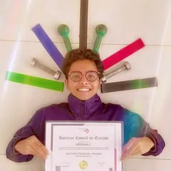 We celebrate the unique journey of every student, like Krishna, who is now a proud ACE Certified Personal Trainer. Her creativity and hard work are a testament to what you can achieve.