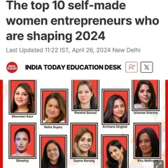 I was truly honored to be named one of the top 10 self-made women entrepreneurs shaping 2024 by India Today. This recognition is a testament to the power of yoga and the trust my clients have placed in me.