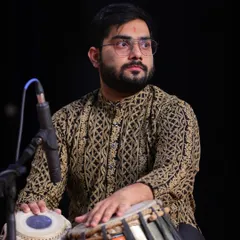 On stage, every moment is about focus and connection. This was captured during a live Hindustani classical concert, where I was completely absorbed in the taal and the flow of the music, ensuring my percussion perfectly supports the main artist.