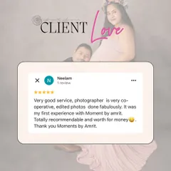 "Very good service, photographer is very co-operative, edited photos done fabulously." Thank you, Neelam! I'm so glad you felt it was worth it and that you loved the final images.