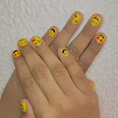 How cute is this emoji-themed nail art? Our technicians can create all sorts of fun and creative designs that are perfect for kids' parties or just for fun.