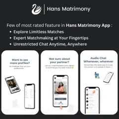 Our app is designed to make your search easier. You can explore limitless matches, get expert matchmaking advice, and use our audio chat feature to connect with potential partners safely and conveniently.