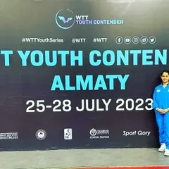 We are delighted to announce Deshna M Vanshika's debut representing India at the WTT Youth Contender in Almaty, Kazakhstan. She achieved a fantastic result, reaching the quarterfinals in both the U-17 and U-19 categories.