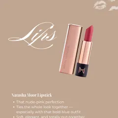 Choosing the right lip color ties the whole look together. For this look, a nude-pink lipstick provided a soft, elegant finish that was perfectly balanced.