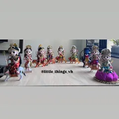 "Aaturta aagmanachi" (Eagerly awaiting the arrival). Our complete Navdurga doll set, featuring all nine forms of the goddess, is available for sale.